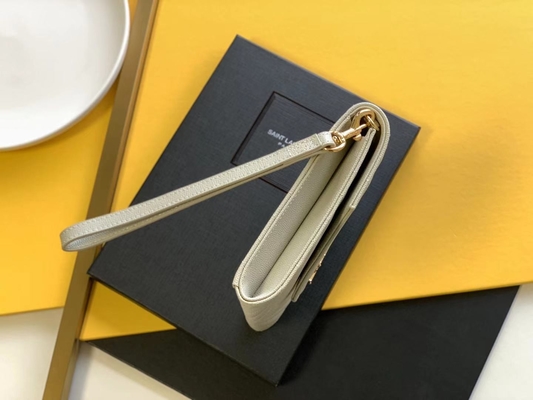 Kaviar YVES SAINT LAURENT-Monogramm steppte lederne Umschlag-Handtasche
