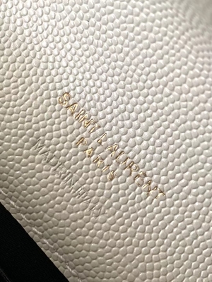 Kaviar YVES SAINT LAURENT-Monogramm steppte lederne Umschlag-Handtasche