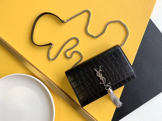Mittleres Heiliges Laurent Woc Zipper Closure Kate Tassel Reds YVES SAINT LAURENT