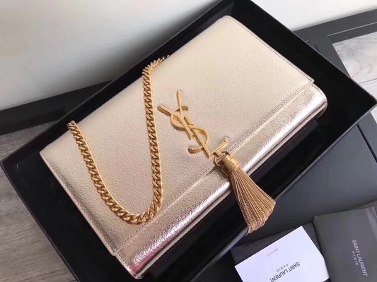 Nackenbands- mit Halterungpolyester-Saint Laurent YVES SAINT LAURENT Woc-Tasche mit Reißverschluss-Schließungs-Silber