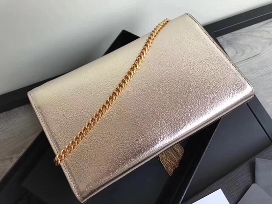 Nackenbands- mit Halterungpolyester-Saint Laurent YVES SAINT LAURENT Woc-Tasche mit Reißverschluss-Schließungs-Silber