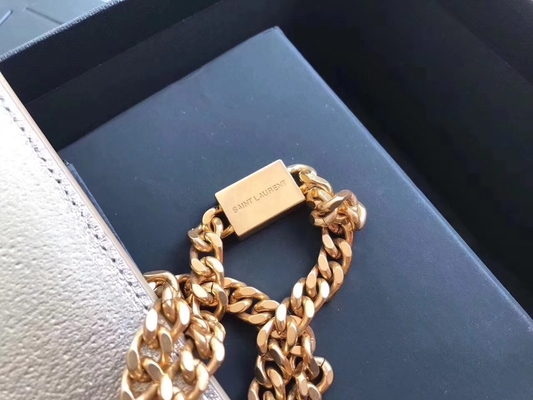 Nackenbands- mit Halterungpolyester-Saint Laurent YVES SAINT LAURENT Woc-Tasche mit Reißverschluss-Schließungs-Silber