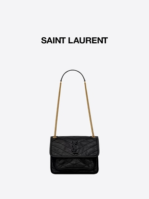 Lederner Griff YVES SAINT LAURENT WOC brandmarkte Bote-Bag DND1N 1000 NIKI