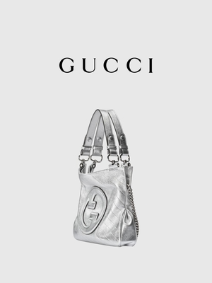 Gucci Blondie kleiner Tote Bag Luxury Silver White brandmarkte Damen Handtasche