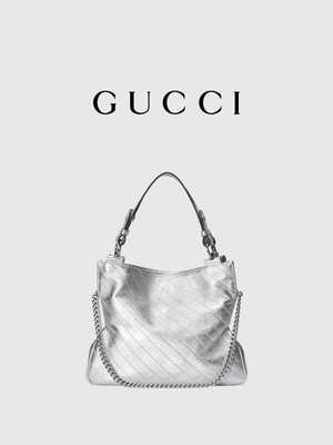 Gucci Blondie kleiner Tote Bag Luxury Silver White brandmarkte Damen Handtasche