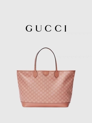 Rosa Segeltuch-Gucci Ophidia GG mittleres Tote Shoulder Bag For Business Reisen