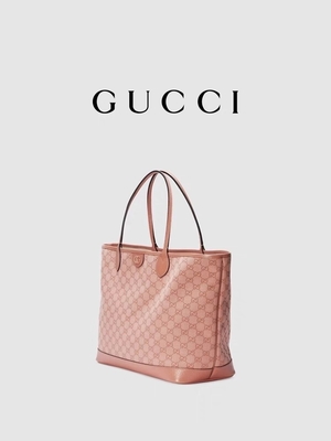 Rosa Segeltuch-Gucci Ophidia GG mittleres Tote Shoulder Bag For Business Reisen