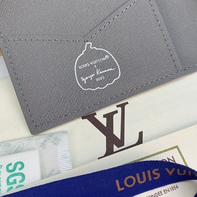 Schwarz-Kürbis-Druck Louis Vuittons LV X YK Mini Designer Purses Pocket Organizer