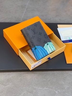 Schwarz-Kürbis-Druck Louis Vuittons LV X YK Mini Designer Purses Pocket Organizer