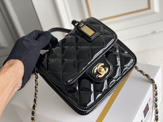 Goldkette Chanels 22 Mini Designer Purses Black Spell mit Tropfen-Klappe