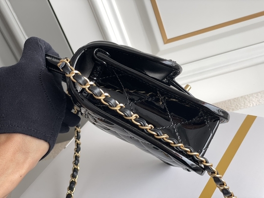 Goldkette Chanels 22 Mini Designer Purses Black Spell mit Tropfen-Klappe