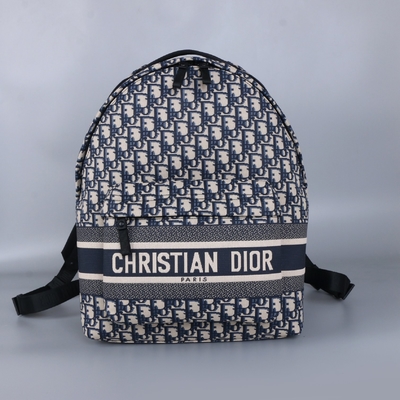 Designer Small Diortravel Backpack blauer Dior Oblique Jacquard