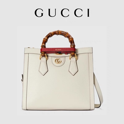 Weiße glatte Gewohnheit brandmarkte Taschen-Gucci-Prinzessin Diana Handbag