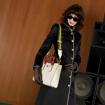Weiße glatte Gewohnheit brandmarkte Taschen-Gucci-Prinzessin Diana Handbag