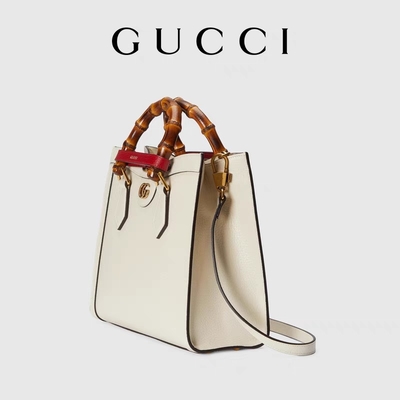 Weiße glatte Gewohnheit brandmarkte Taschen-Gucci-Prinzessin Diana Handbag