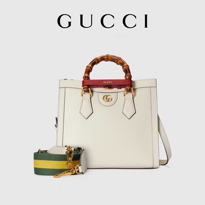 Weiße glatte Gewohnheit brandmarkte Taschen-Gucci-Prinzessin Diana Handbag