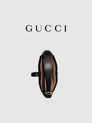 Schwarzer lederner Jackie Bag By Gucci Time 1961 ehrte klassische goldene Zusätze