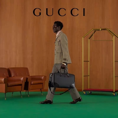 Schwarzes Oberstes Tote Bag Gucci Mens Messenger Segeltuch-Ineinander greifendoppeltes G Reise GG