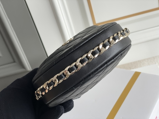 Mini Fabric Chanel Flap Bag-Münzen-Geldbeutel des Schwarz-Ap3095 20 Zoll