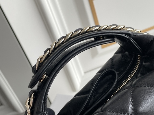 Mini Fabric Chanel Flap Bag-Münzen-Geldbeutel des Schwarz-Ap3095 20 Zoll