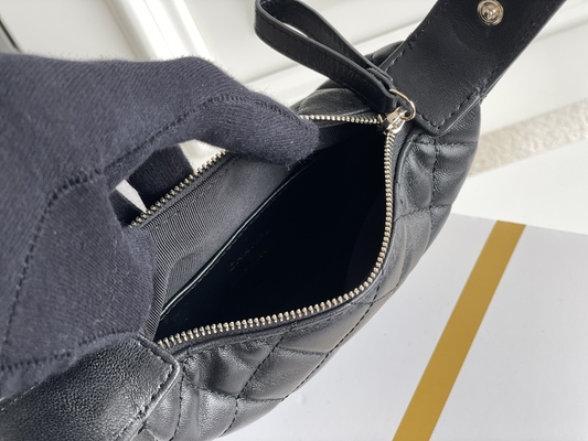 Mini Fabric Chanel Flap Bag-Münzen-Geldbeutel des Schwarz-Ap3095 20 Zoll