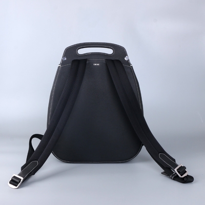Ledernes Kalb Mann-Wesensmerkmale-Christian Dior Gallop Backpack Black Graineds