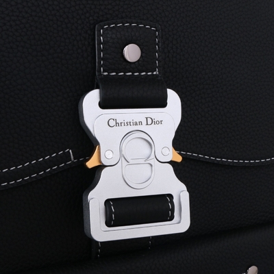 Ledernes Kalb Mann-Wesensmerkmale-Christian Dior Gallop Backpack Black Graineds