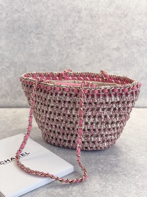 Cusomised brannte Bote-Bag 22P Chanel Straw Raffia Bag PU ein