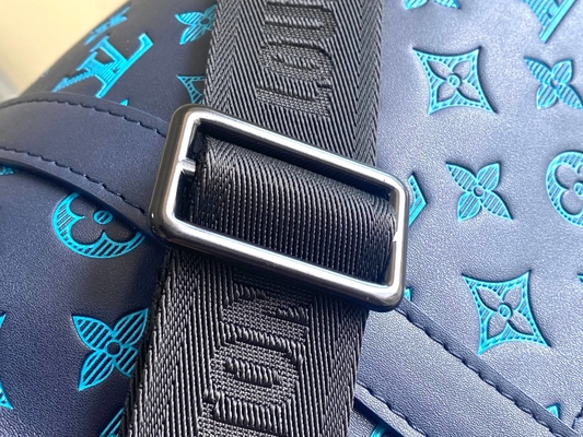 Blaue Boston die Tasche der großen gebrandmarkten Männer Taschen Keepall BANDOULIÈRE 50