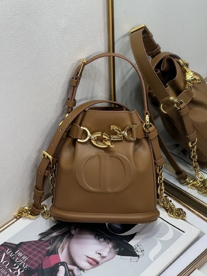 Prägeartige CD Christian Dior Sport Bag Calfskin C'est Dior Bag Gold Saddle
