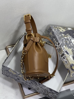 Prägeartige CD Christian Dior Sport Bag Calfskin C'est Dior Bag Gold Saddle