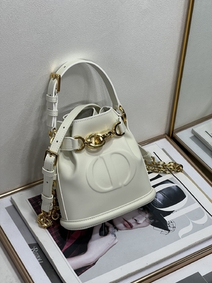 Prägeartige CD Christian Dior Sport Bag Calfskin C'est Dior Bag Gold Saddle