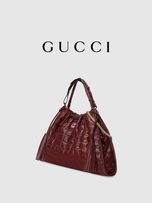 6Inch brannte hochrote lederne Ordnung Preloved Tasche Diana Gucci Handbag ein