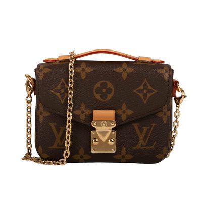 Quer- Leichensack Mini Designer Monogram Bag Micros Metis LV Brown